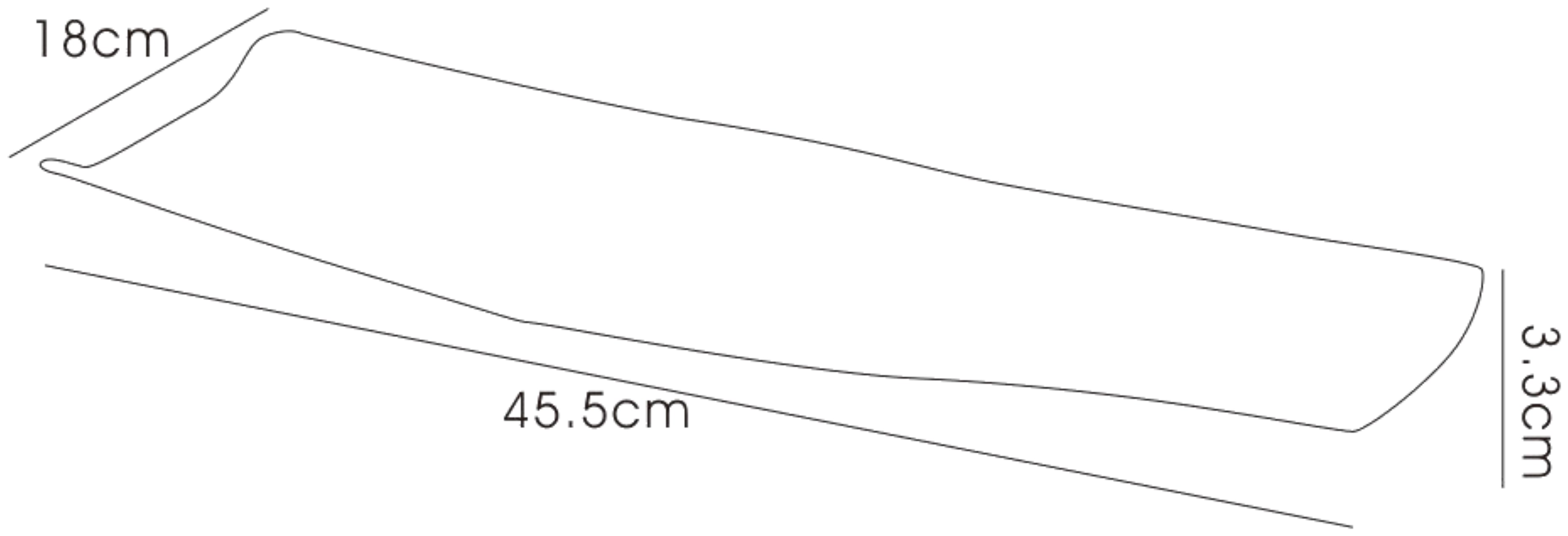 IL70349  Kiana Glass Art Boat Platter Small